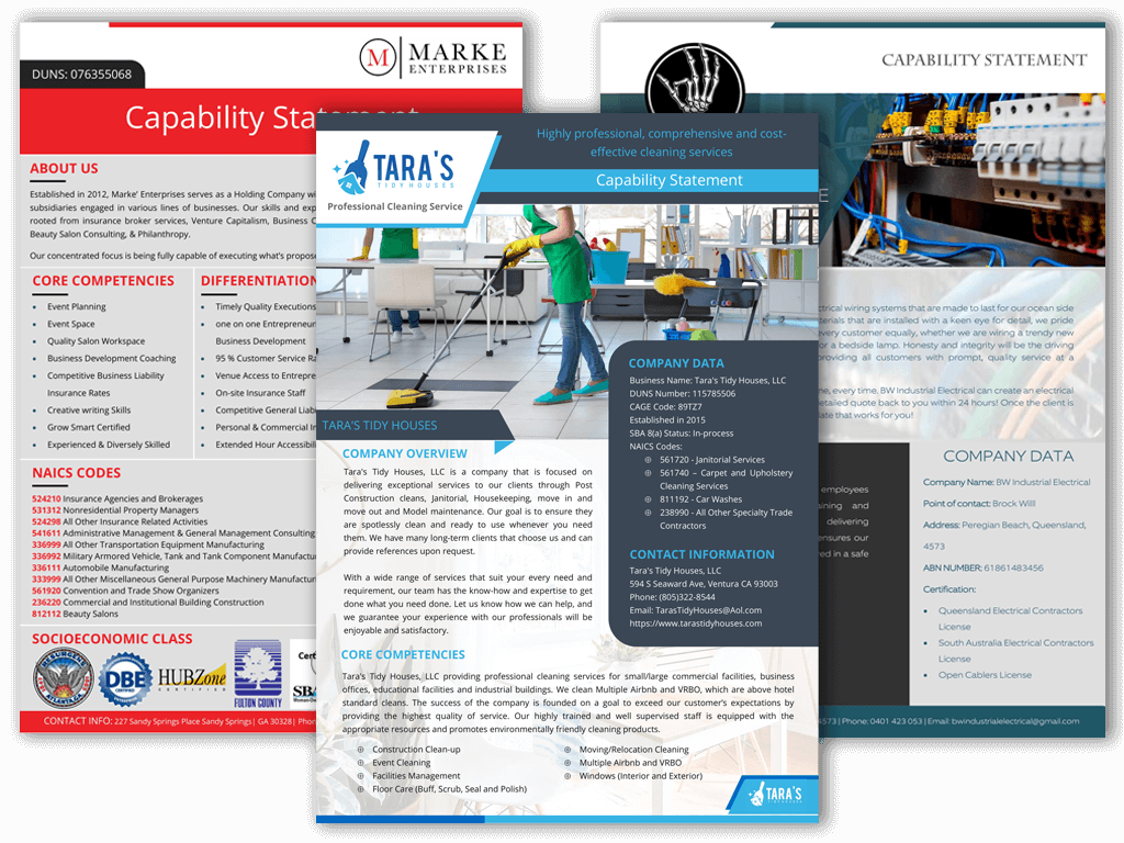 Capability Statement Templates » Capability Statement Lab