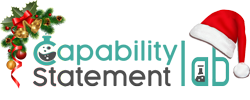 Capability Statement Lab christmas cap logo