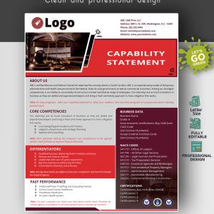 Law Firm Capability Statement Template