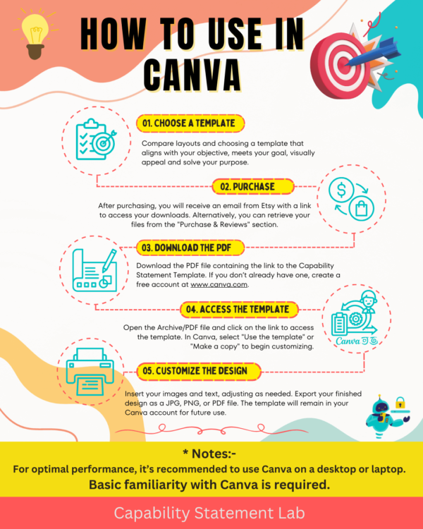 Corporate Canva Capability Statement Template